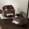 Paper towel holder and storage box-modern farmhouse style rectangular plastic box with paper towel holder