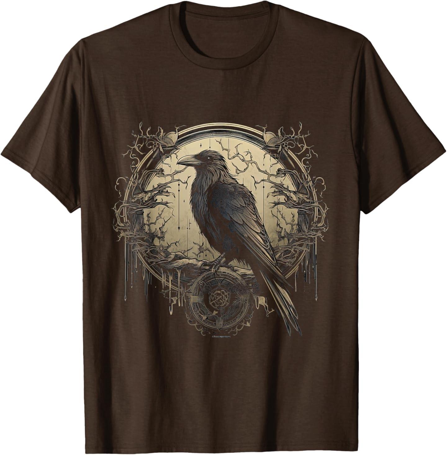Odin Raven Celtic Viking Valhalla Pagan T-Shirt S разноцветный