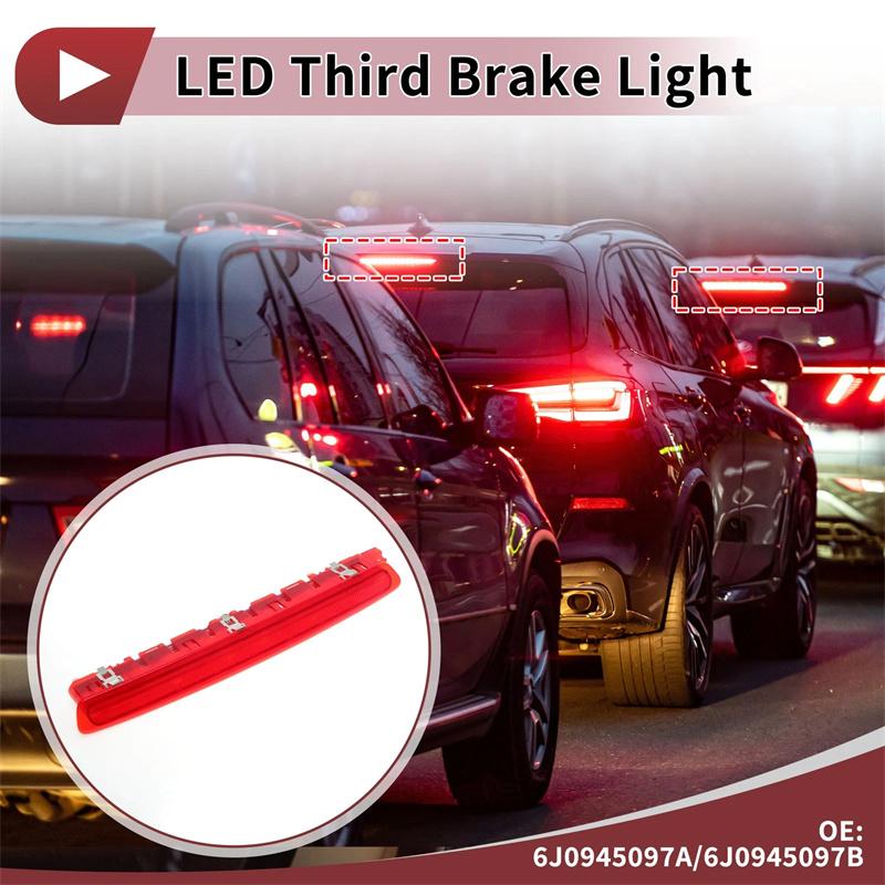 Für Seat Ibiza 2008-2017 Leon 2010-2012 6J0945097B 6J0945097A Rote Linse Hinten Hohe Ebene Dritte 3. LED Brems-Stopp-Leuchte Lampe