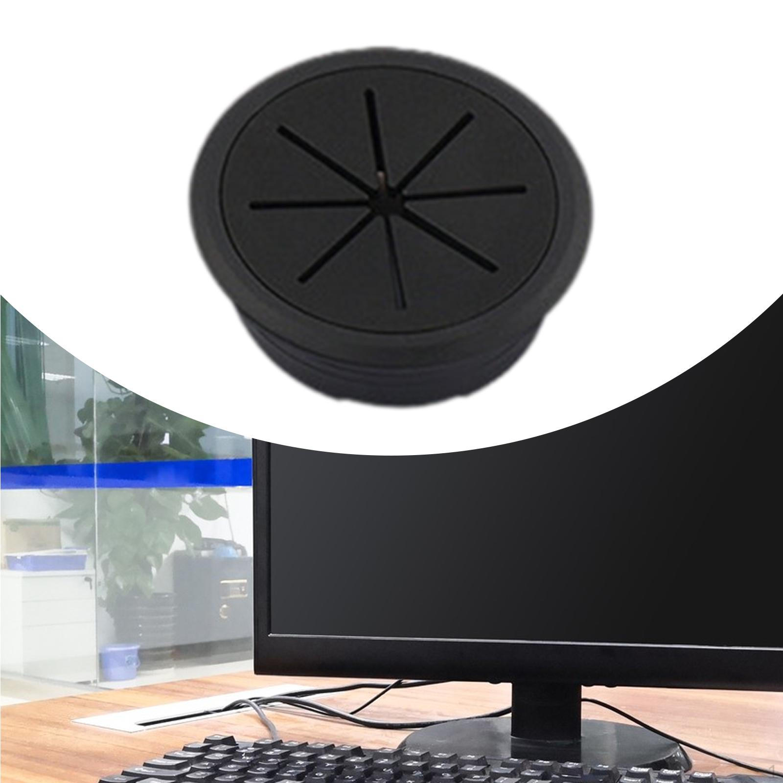 

Крышка для кабельного отверстия Органайзер для настольного оборудования Управление и скрытие черного провода Гибкий Hole Diameter 60 mm