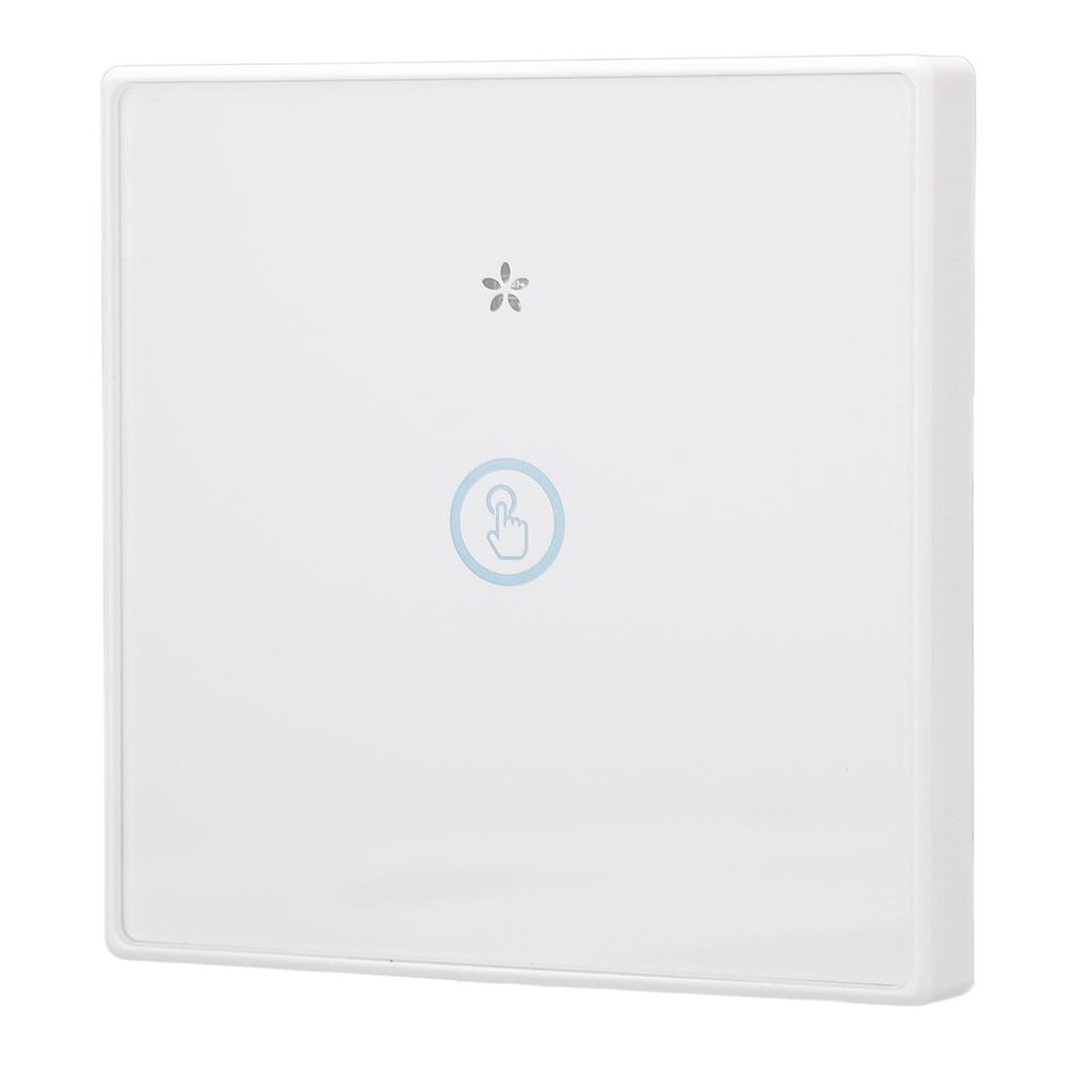 Wireless Light Switch Tempered Glass Panel Smart Touch Wall Switch 433MHz with Receiver