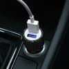 Practical Car Charger Socket Anti-slip Design Fast Charging Portable Dual USB Ports Car Adapter Socket Vehicle Supplies