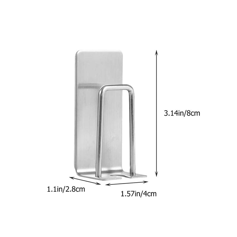 1/2/3pcs Stainless Steel Toothbrush Holder Shaver Cup Wall Mount Toothbrush Storage Rack Bathroom Accessories Set