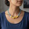 Bunte Perlen Früchte Choker Blaubeeren Perlen Schlüsselbein Kette Mode Perlen Frucht Halskette Damen
