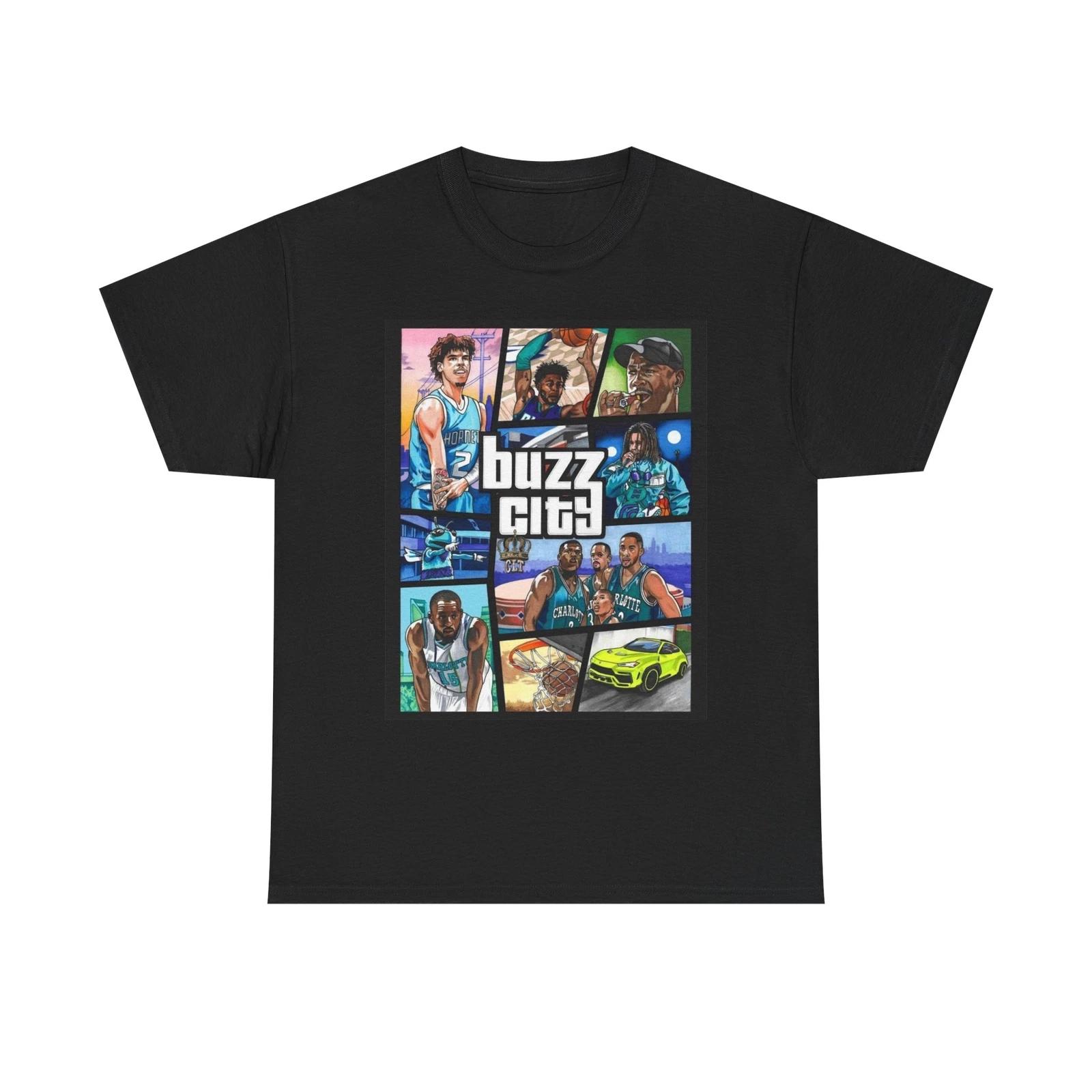 Men s and Women s T-shirts Buzz City Charlotte Graphic XL