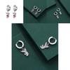 Stylish Creative Alloy Rabbit Earrings Women's Personalized Geometric Design