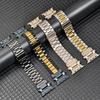 Metal+Stainless Steel Strap For Apple Watch Ultra 3/2/1 49mm Bracelet For Apple Watch Band 11 10 9 8 7 6 5 SE 42/45/46/49mm Band