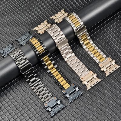 Metal+Stainless Steel Strap For Apple Watch Ultra 3/2/1 49mm Bracelet For Apple Watch Band 11 10 9 8 7 6 5 SE 42/45/46/49mm Band