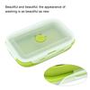 Student Silicone Lunch Box Silicone Collapsible Lunch Box Food Storage Container Set(800ml)