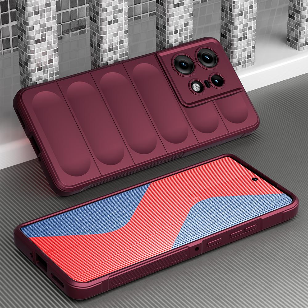 KEYSION Shockproof Case for Motorola Edge 50 Pro 5G G34 5G Anti-skid Soft Silicone Phone Back Cover for Motorola MOTO G34 5G