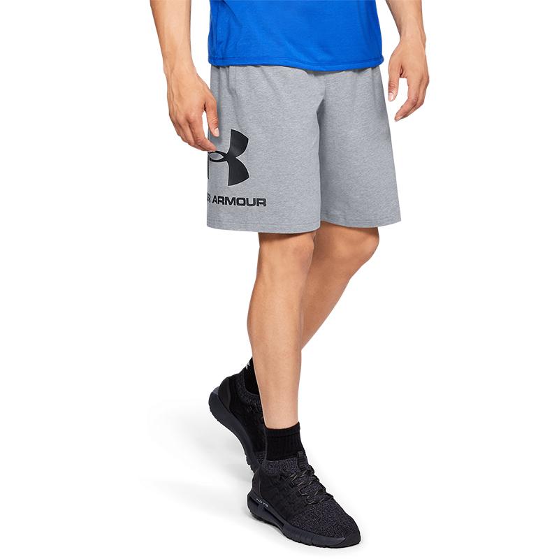 Under Armour Fitness Training Knit Shorts Men Shorts Gray 1329300-035