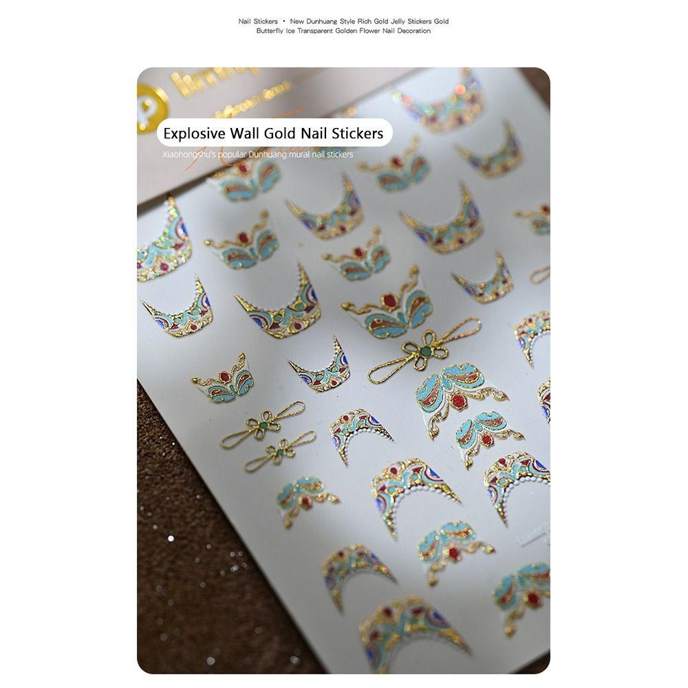 Imitation Gemstone 5D Nail Stickers Shiny Palace Nail Decals Nail Decorations DIY Manicure