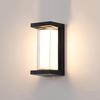 Waterproof Minimalist LED Wall Light with Smart Sensor for Outdoor Use