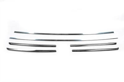 Overlays for a Radiator Grille 2006-2014 (6 Pcs, Stainless Steel) for Fiat Ducato