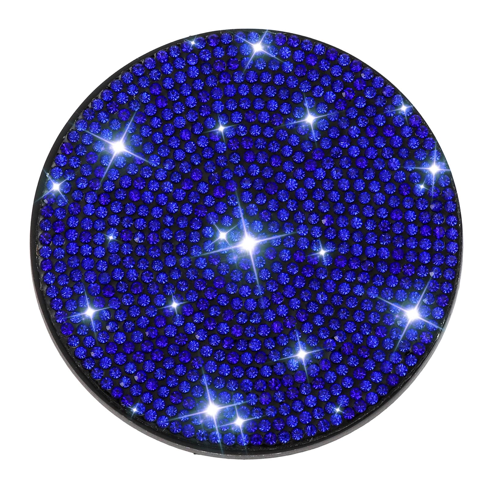 

Antislip Rubber Base Car Cup Holder Coasters Pad Full Rhinestones Sparkling Decoration Universal for Vehicles