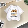 Children's Casual Short-sleeved T-shirt, Summer Boys' And Girls' Cute Capri Blouse