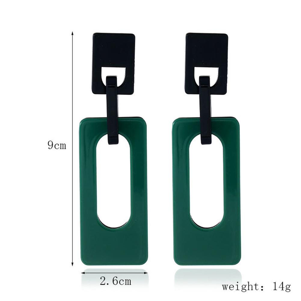 Women Fashion Unique Earring Chic Geometry Shape Long Earring