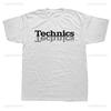 New Arrival Technics Dj Turntable Music House Printed T-shirt Techno Electronic Hip Hop Graphic T Shirts Streetwear Summer Tees