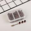 75/210Pcs/Box Sanding Cap Bands For Electric Manicure Machine 180/120/80 Grit Nail Drill Grinding Bit Files Pedicure Tool Set