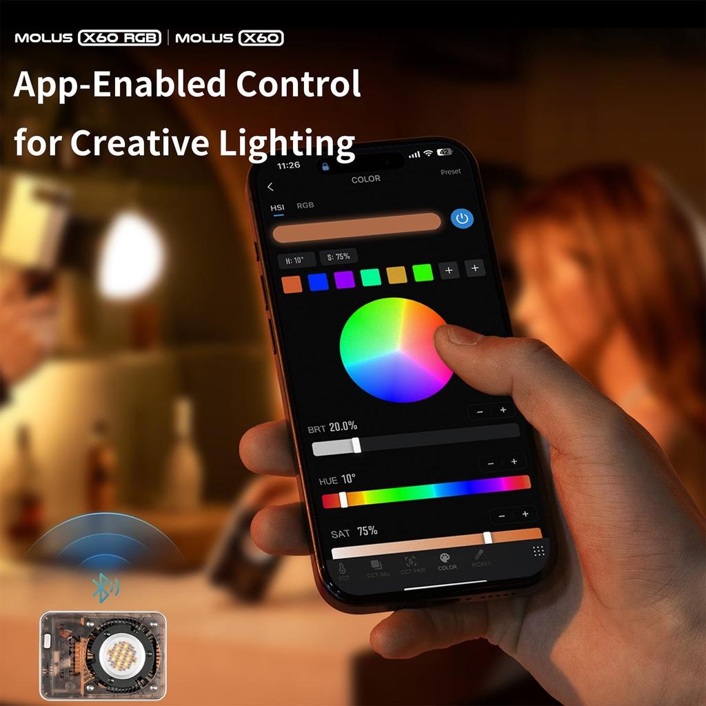 Zhiyun Zhiyun X60 Pro LED Video 60W Photography Light with Bluetooth for Studio Video Shooting [Authentic Product] Light,