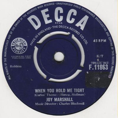 7inch Record JOY MARSHALL - When You Hold Me Tight F11863 Decca 1964 UK Pop Used