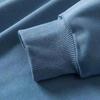 Autumn Winter Men Top O Neck Loose Pure Color Elastic Cuffs Pullover Mid Length Sport Daily Wear School Sweatshirt