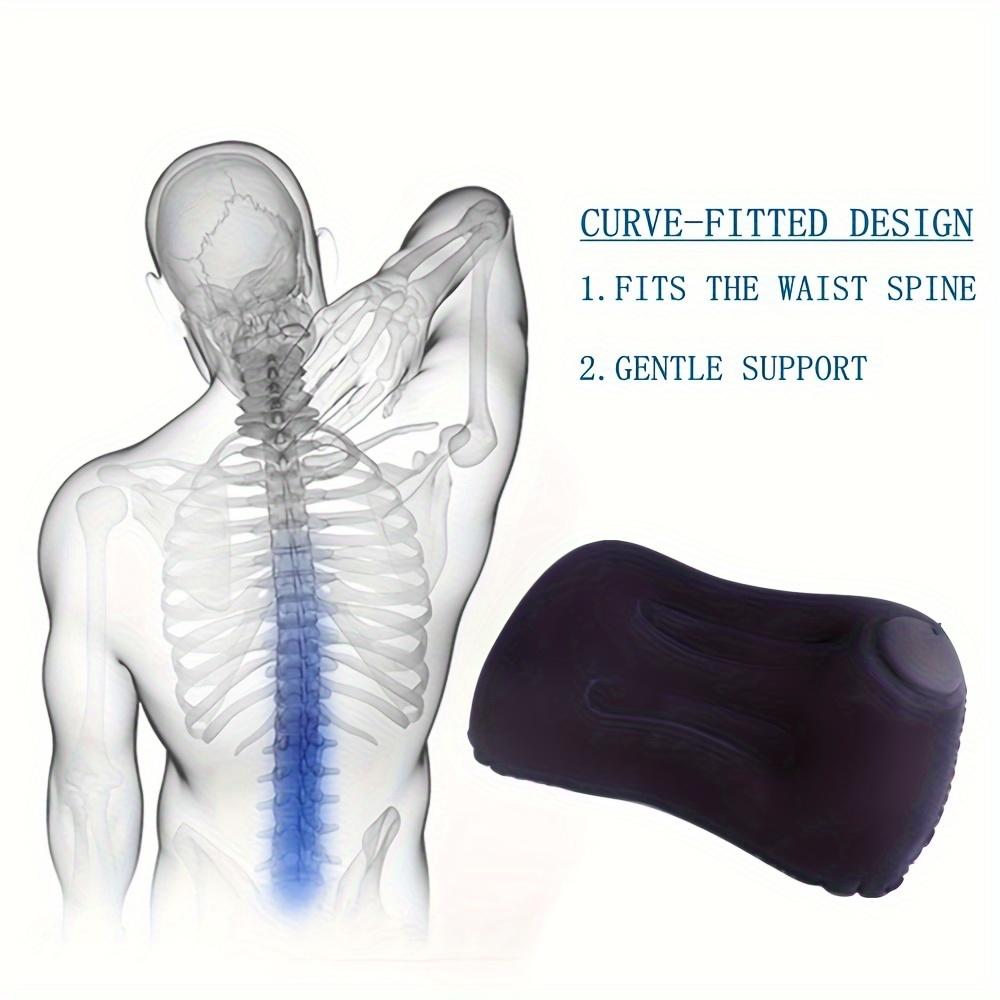 1/2pcs Foldable Inflatable Pillows Multifunction Neck & Waist Support Cushions for Office Car Camping Airplane Rest Air Pillow