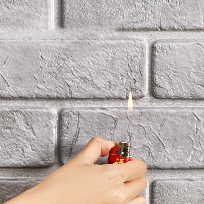 30*60cm 3D Brick Wall Stickers Self Adhesive Waterproof Foam Wallpaper Panel for Living Room Bedroom Kitchen Decor Home Improvement