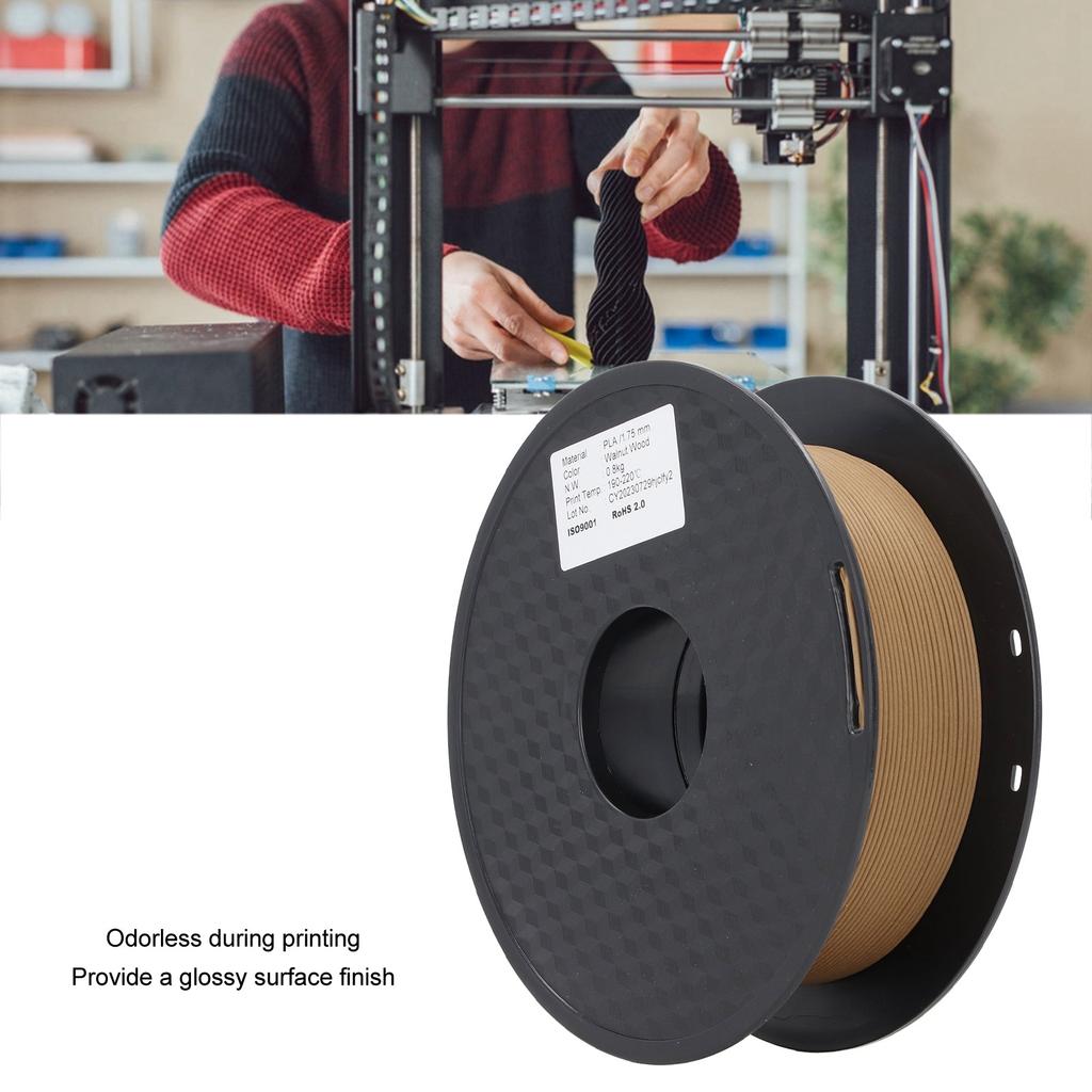 3D Wood Print Filament Walnut Wood 1.75mm PLA Filament Bundle 3D Printer Consumables