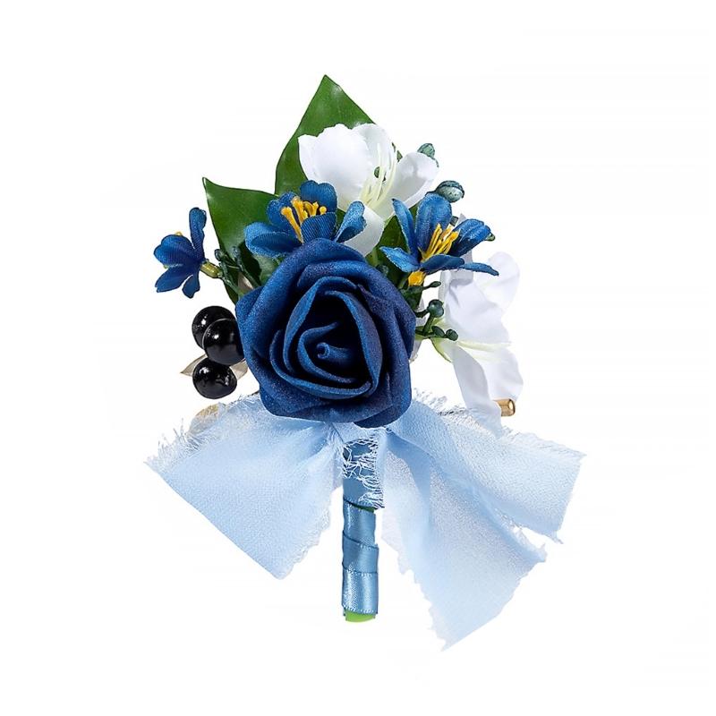 Elegant Artificial Flower Rose Corsage Romantics Couple Wedding Boutonnieres Perfect For Formal Ceremonies
