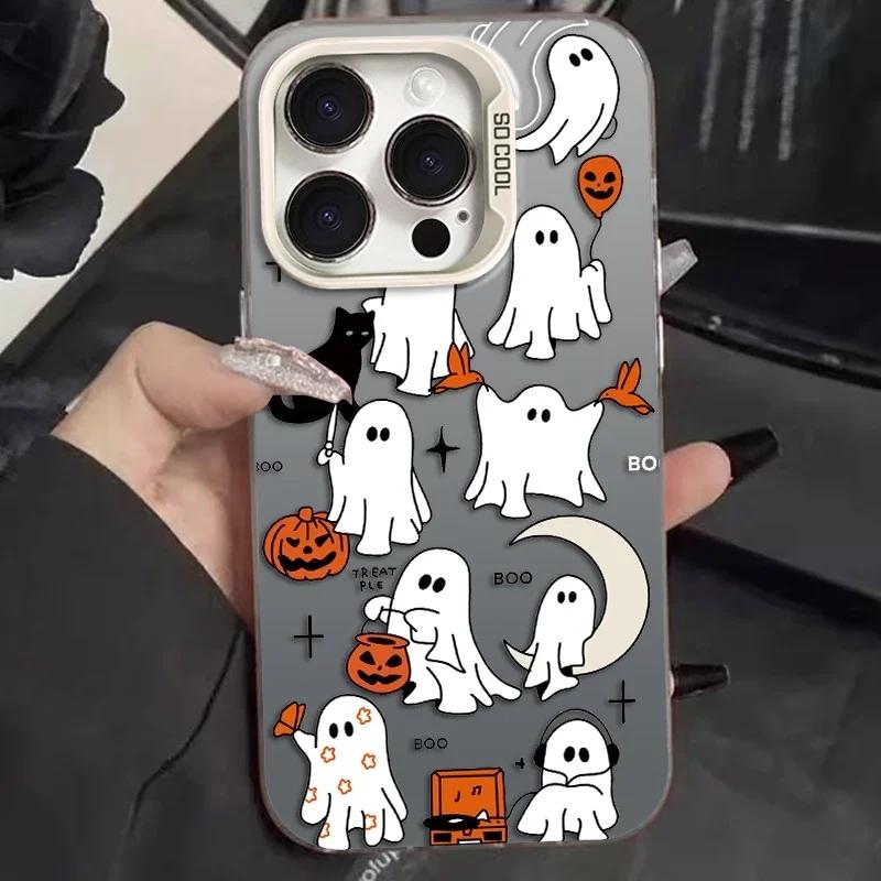 Halloween Geister Handyhüllen für iPhone 16 Pro Max Hülle 15 11 12 14 13 Pro XS XR 8 7 16 Plus Stoßfeste Hülle
