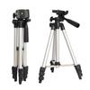 3110 Aluminum Alloy Silver Tripod for Mobile Phone Live Broadcasting, Fishing, and Thermometer Setup
