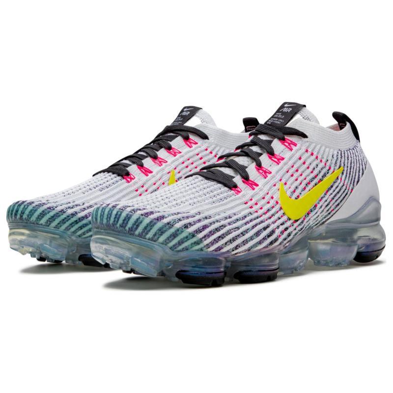Nike Air VaporMax 3 White Dynamic Yellow Running Shoes AJ6900-103