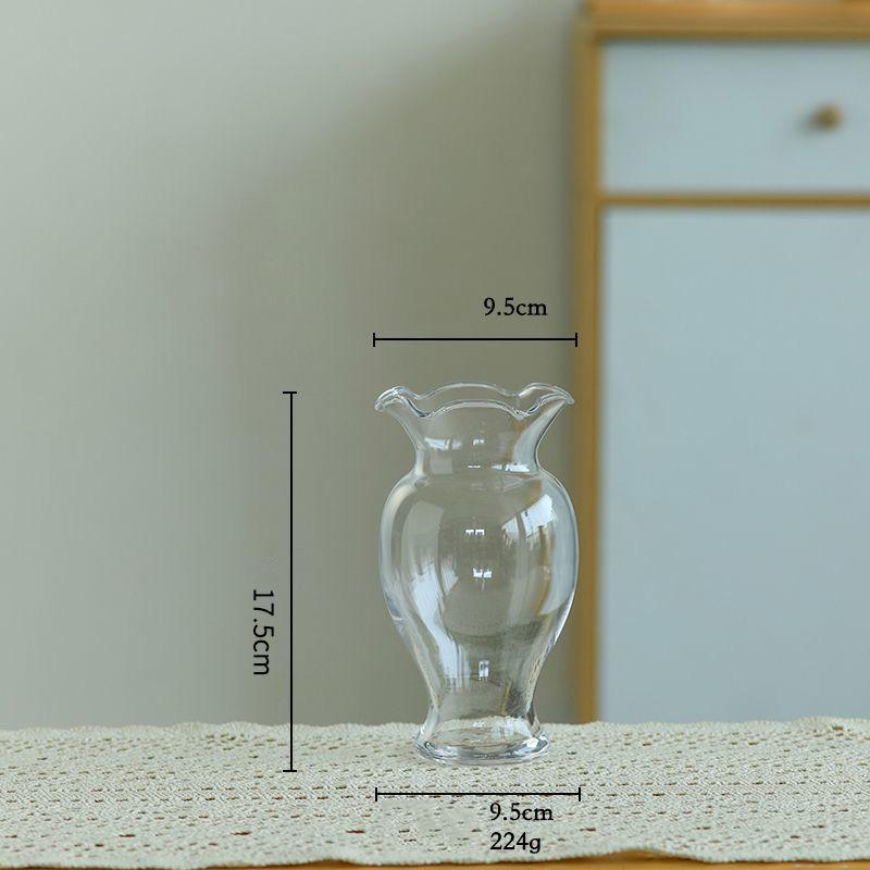 

Retro Romantic Glass Vase Hydroponic Flower Arrangement Decoration Item Home Livingroom Table Ornaments Office Hotel Accessories