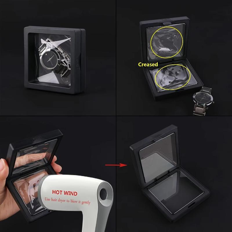Square 3D Floating Frame Display Stand,hanging Pendant Box,jewelry,accessories,challenge Coin Storage And Display Stand