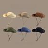 Summer Large Brim Western Cowboy Panama Hat Women Men Outdoor Fishing Hiking Camping Sun Protection Fisherman Cap