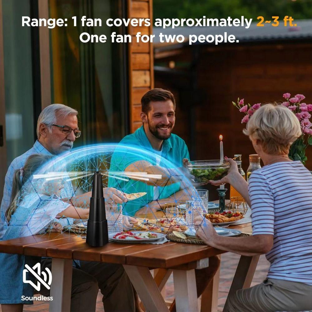 Retractable Insect Repellent Fan Electric Spinning Table Flying Fan Fly Repellent Fan  for Indoor