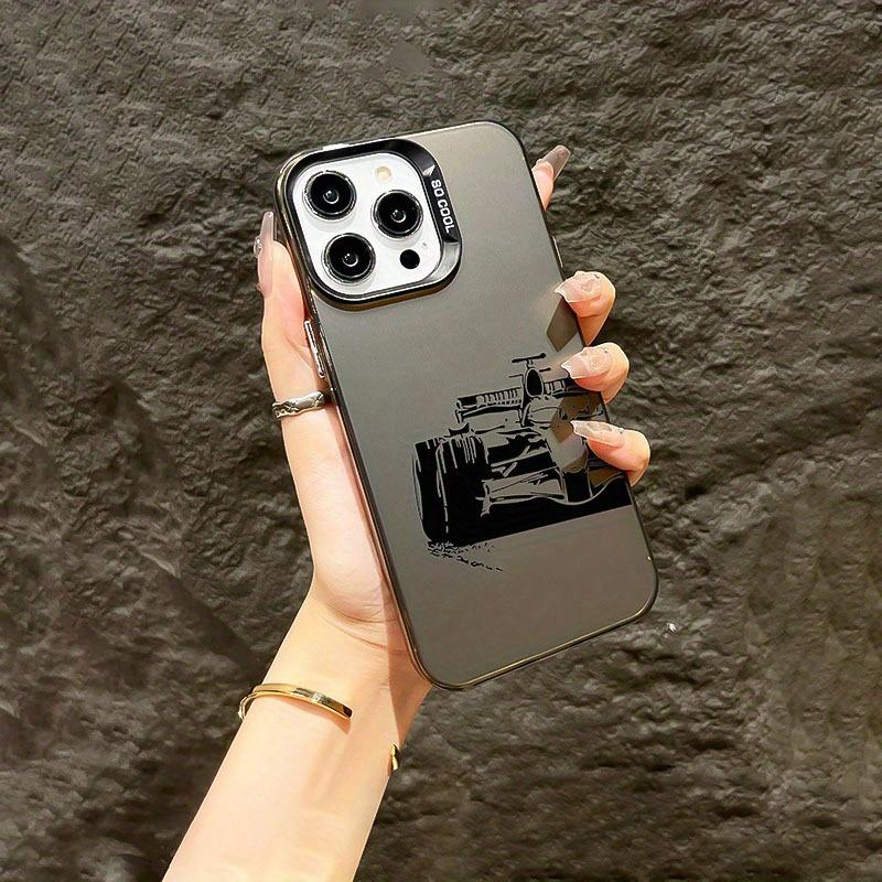 Racing printed pattern phone case suitable for iPhone 17 16 15 14 13 12 11 Pro/Max/Plus anti drop and shockproof back cover