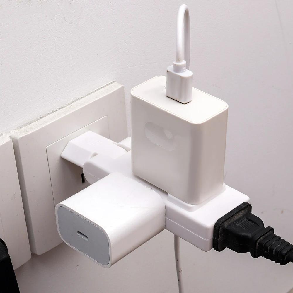 4 in 1 EU Steckdose 180 Grad Rotation Stecker Adapter Verlängerung Protable Power Converter Wand Outlet Stecker Adapter