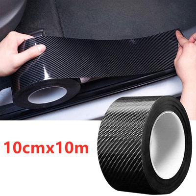 10/5M 3D koolstofvezel autosticker doe-het-zelf beschermstrip voor deurdrempels, zijspiegels, krasbestendige waterdichte beschermfolie
