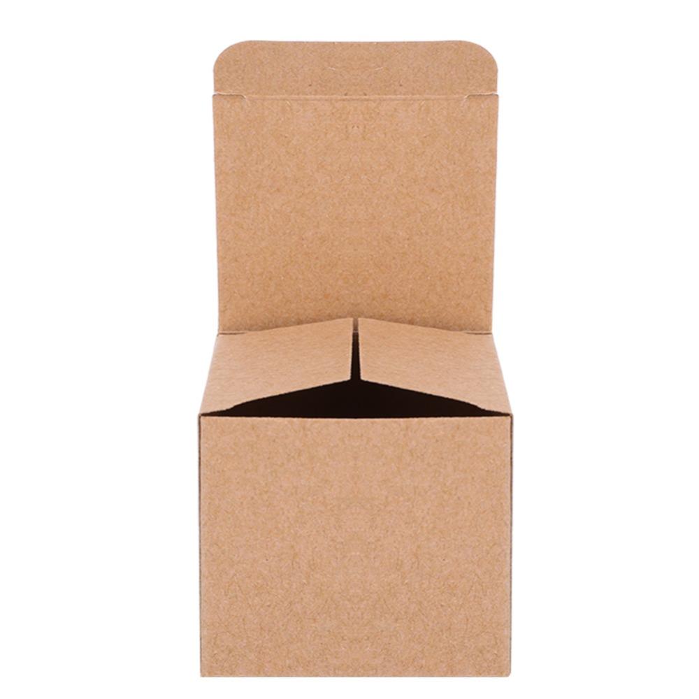 50PCS Brown Boxes With Lids Candy Box Wrapping Supplies Kraft Paper Box  Crafting