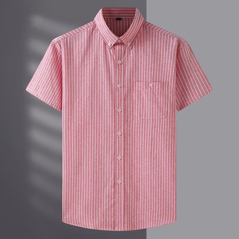 Striped Shirt Men 'S Formal Suit Business Slim Short -Sleeved Overalls Multicolor Shirt