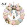 Creative DIY Home Decor Projects Patchwork Wreath Craft Kit, Christmas Sewing Seasonal Patterns, Making Kits Farmhouse Fabric Kit for Adults,