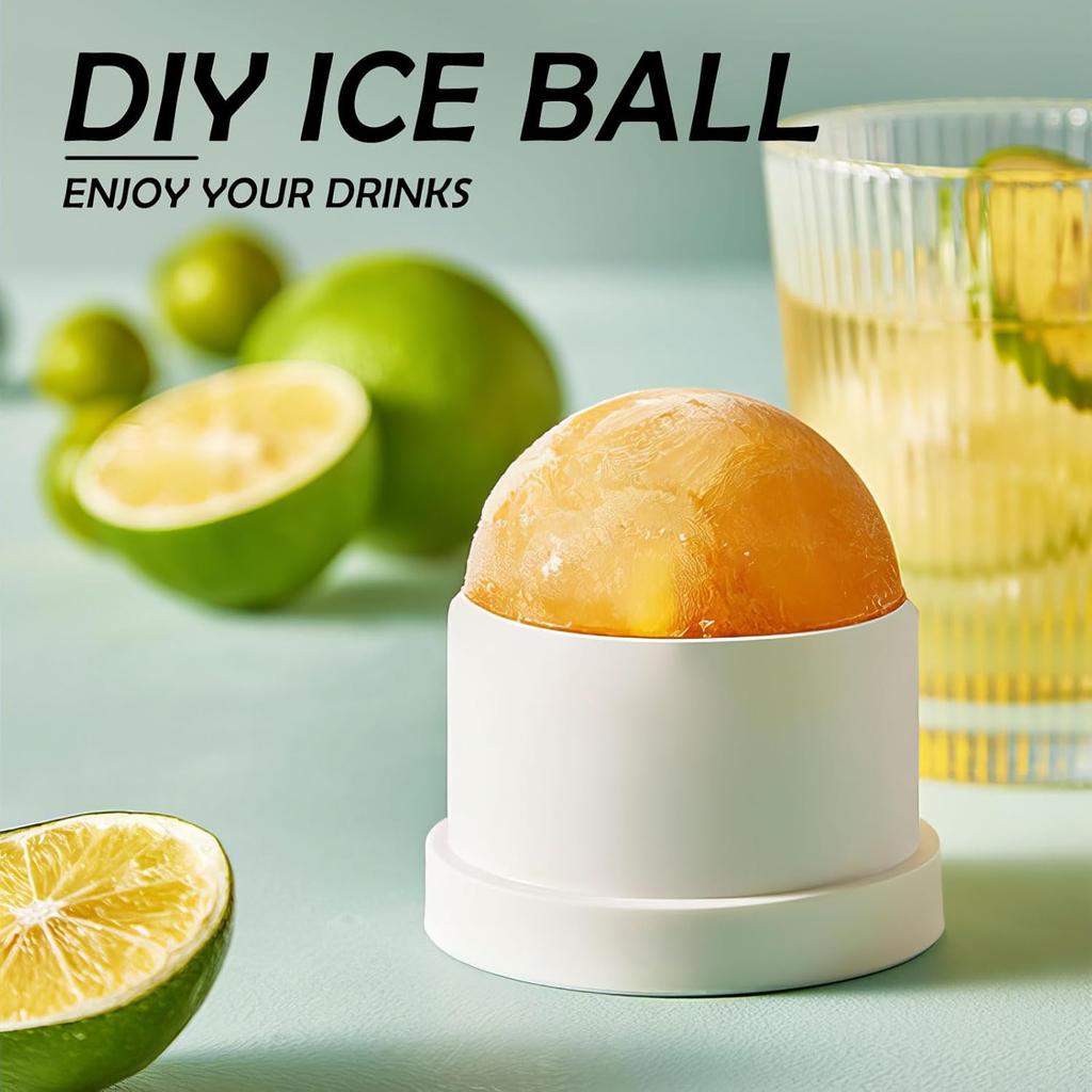 1-20 Stück Große Eisballform Silikon Whiskey-Eisbereiter für Cocktails Langlebige runde Eiswürfelform Zubehör für die Hausbar