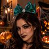 Three Dimensional Halloween Hair Decor Headband with Spider Web Bow And Eyeball/Pumpkin/Ghost for Spooky Theme Hairband Garden Activities Cosplay