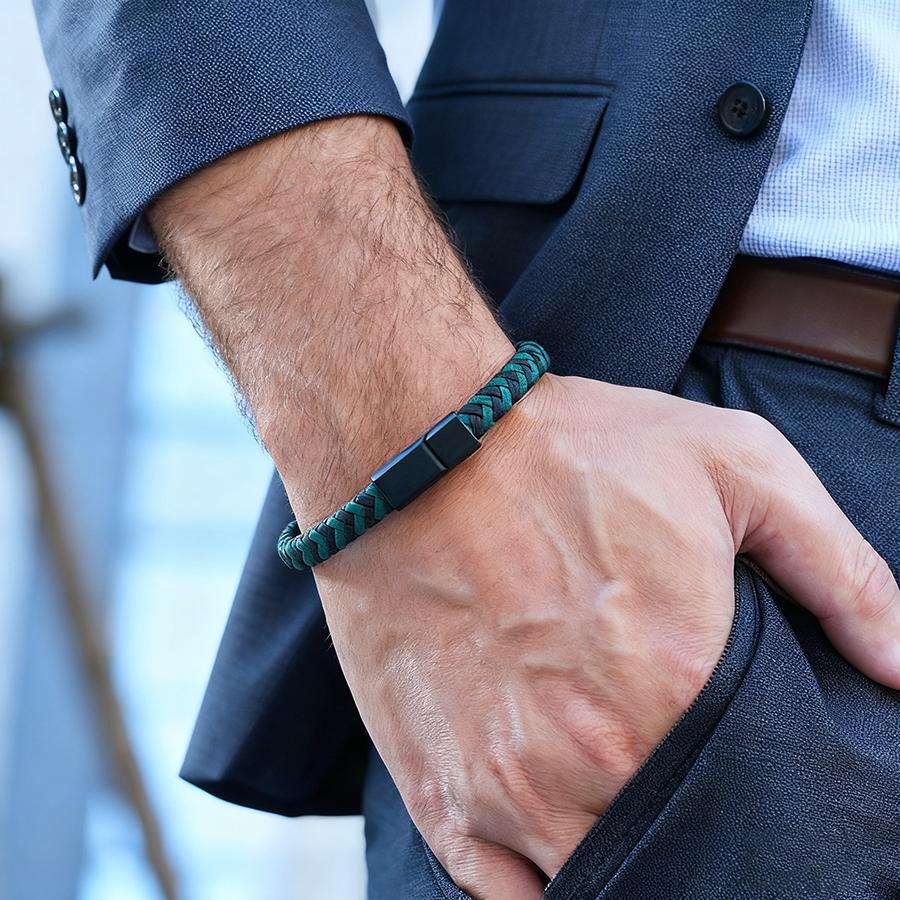 New Handmade Men Braided Bracelet Built To Last Stylish For Decades 4 Colors Available High Quality Durable Rope Bangle Hombre