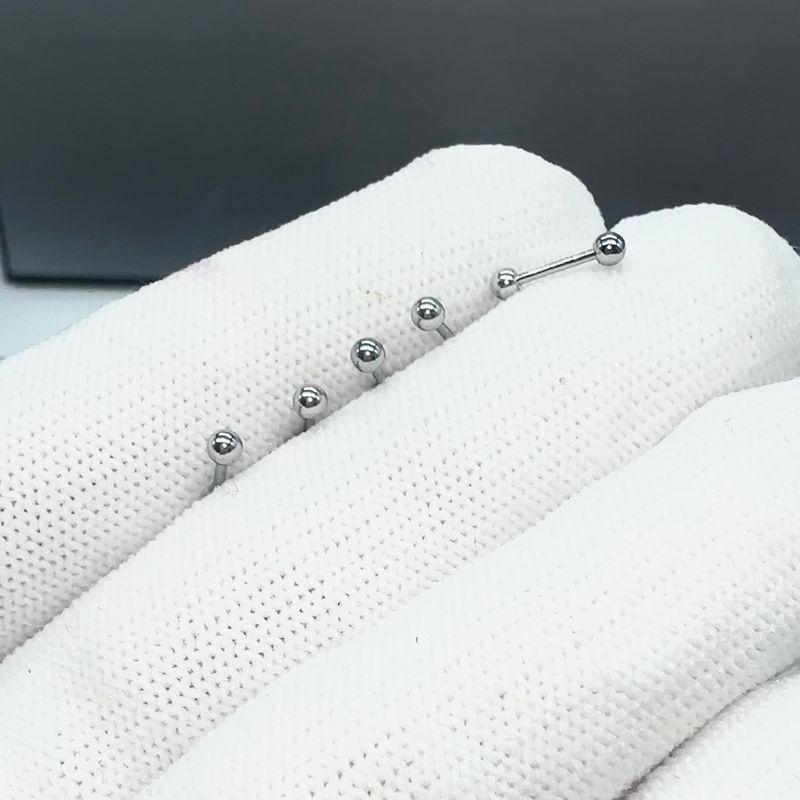 

Maintenance Ear Hole Look Here! Titanium Steel 2mm Small Peas Ear Studs GenOptics Aura Essence Ear Studs Breathing Ear Piercing Low Sensitivity Silver 3 balls (0.8 thick and 6 long)