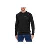 Solid Color Round Neck Letter Long Sleeve Sweater Men Sweater Black J30J324974-BEH