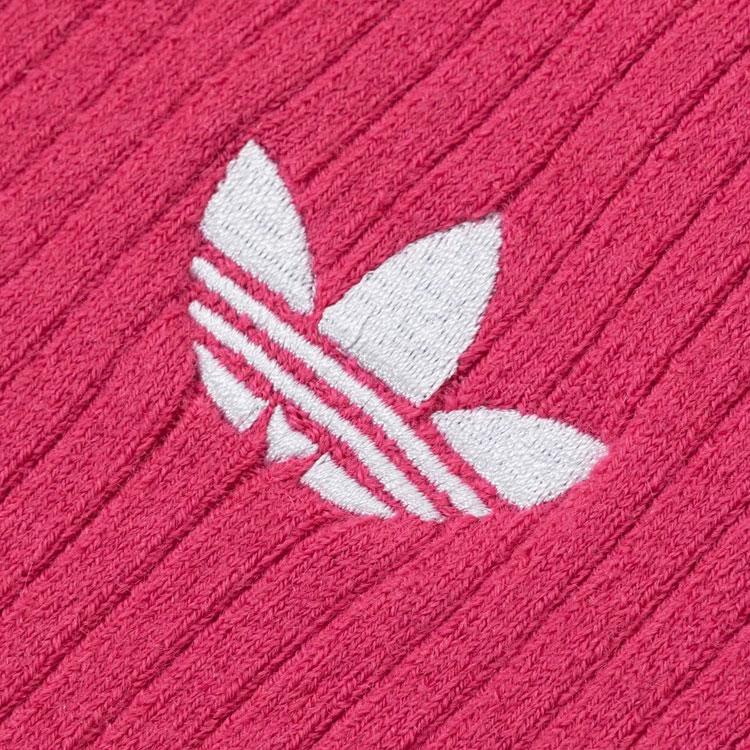Adidas Originals Premium Knit Turtleneck Sweater With Three-Stripe Design Women Tops Magenta JI7060