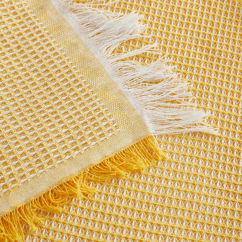 Cotton and Linen Tablecloth Small Round Table Light Luxury High-end Long Table Japanese Coffee Table Cloth French Dormitory Tablecloth